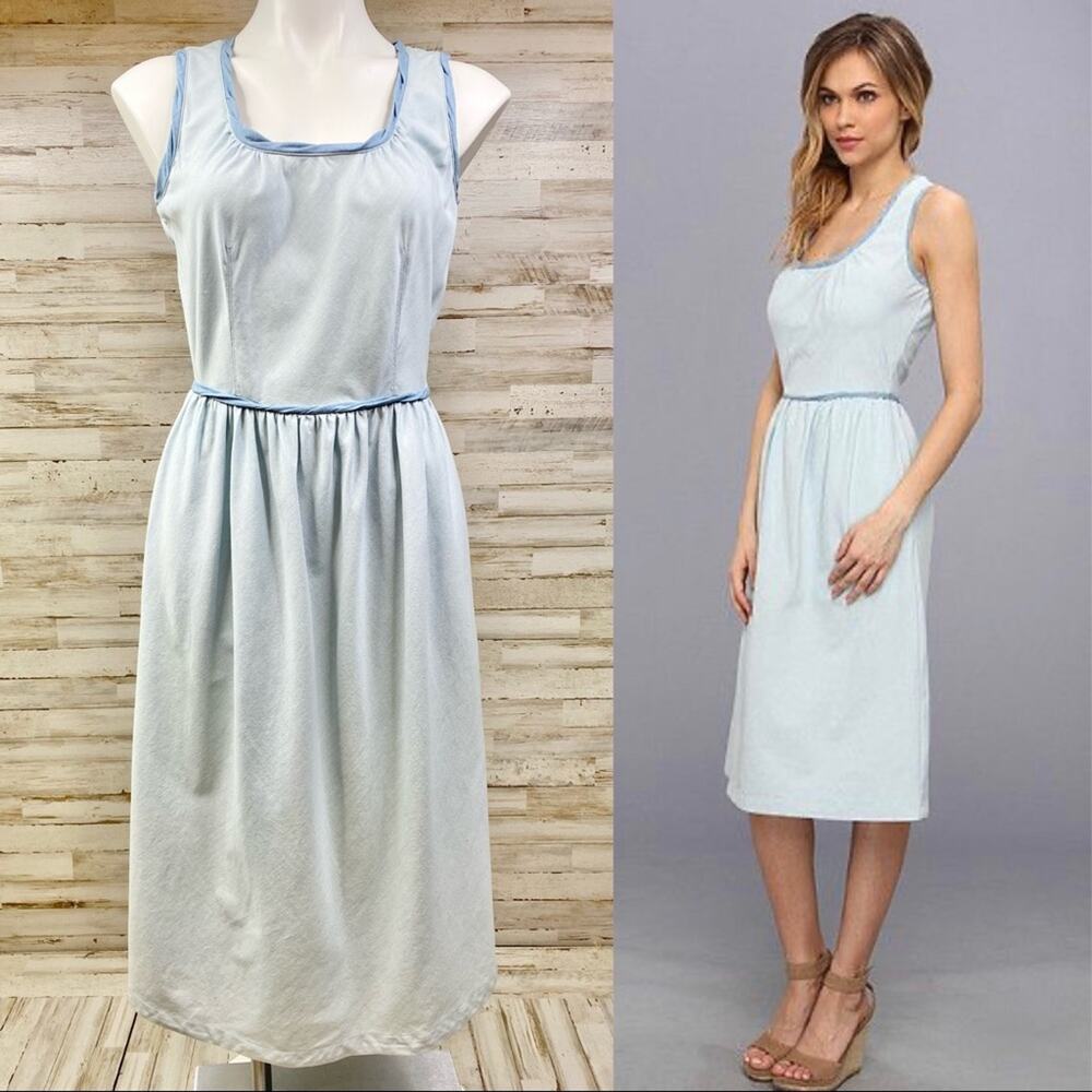 Levi’s Made and Crafted Chambray Splash Dress Womens Size 0 Blue with Pockets